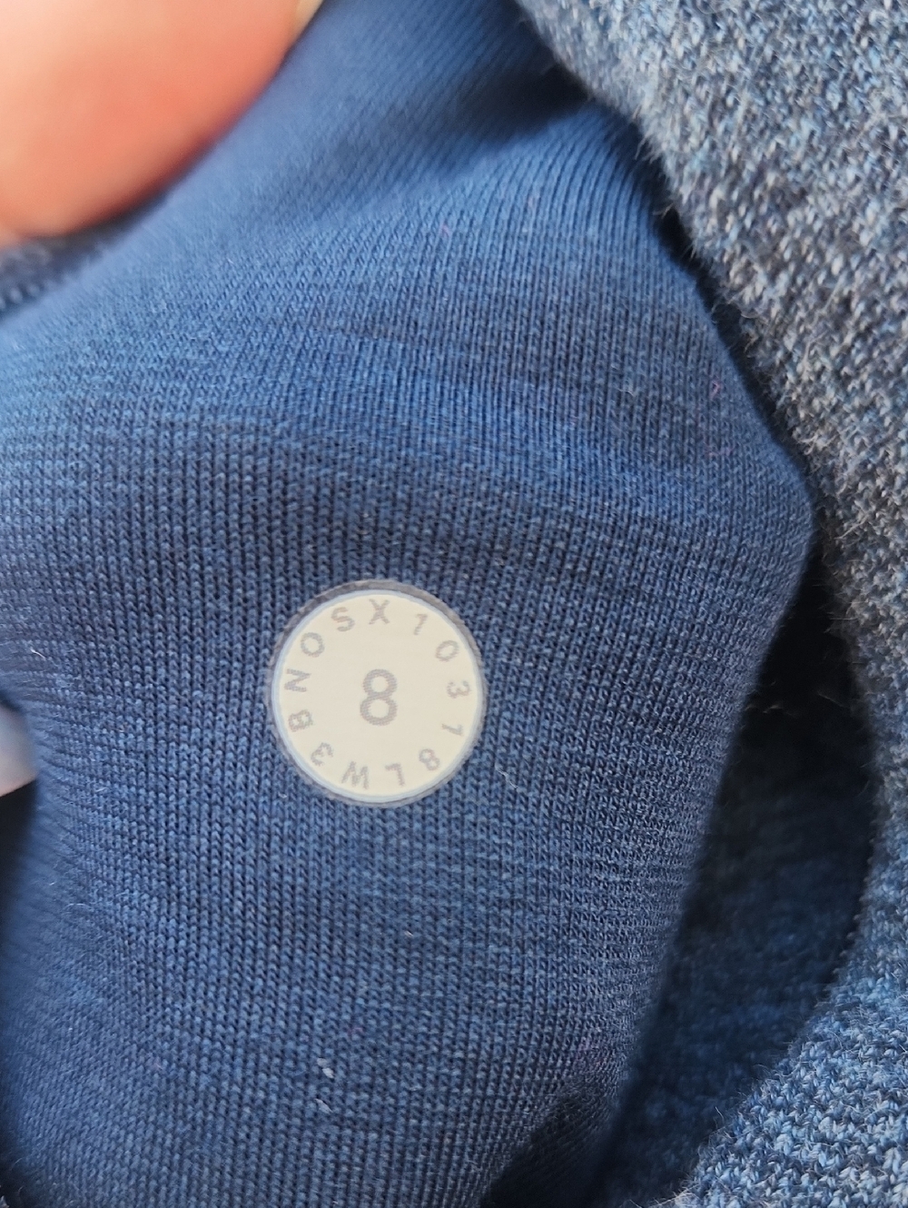 Lululemon Huddle & Hustle Hoodie Heathered Speckled Jet Blue Full Zip 8 Scuba - Picture 5 of 7